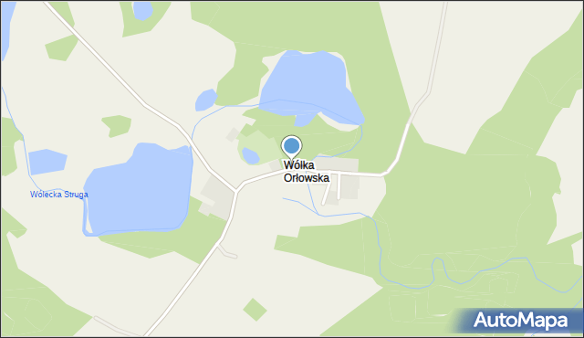 Wólka Orłowska gmina Nidzica, Wólka Orłowska, mapa Wólka Orłowska gmina Nidzica