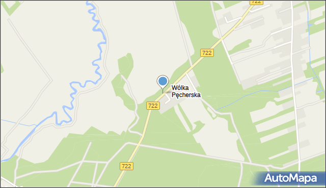 Wólka Pęcherska, Wólka Pęcherska, mapa Wólka Pęcherska