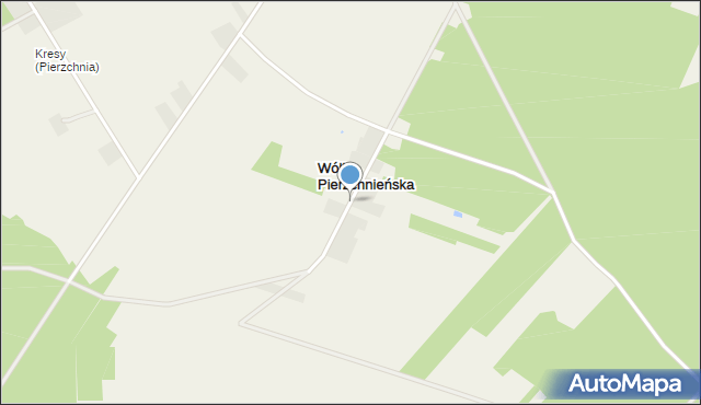 Wólka Pierzchnieńska, Wólka Pierzchnieńska, mapa Wólka Pierzchnieńska