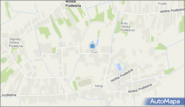 Wólka Podleśna, Wólka Podleśna, mapa Wólka Podleśna