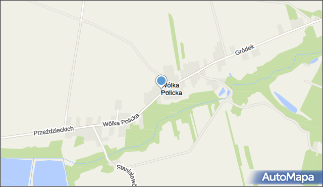 Wólka Policka, Wólka Policka, mapa Wólka Policka