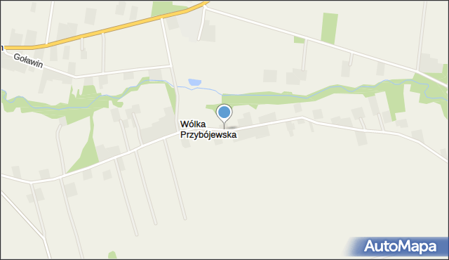 Wólka Przybójewska, Wólka Przybójewska, mapa Wólka Przybójewska