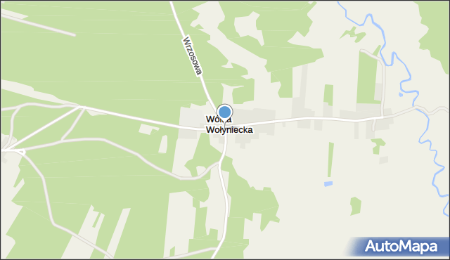 Wólka Wołyniecka, Wólka Wołyniecka, mapa Wólka Wołyniecka