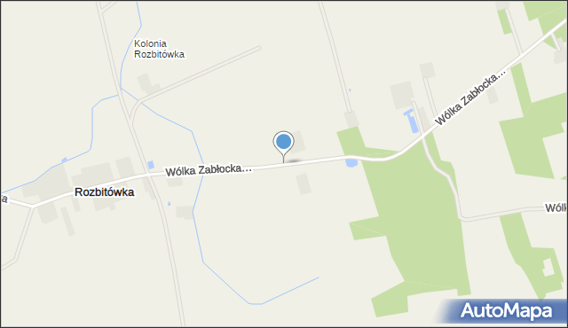 Wólka Zabłocka-Kolonia, Wólka Zabłocka-Kolonia, mapa Wólka Zabłocka-Kolonia