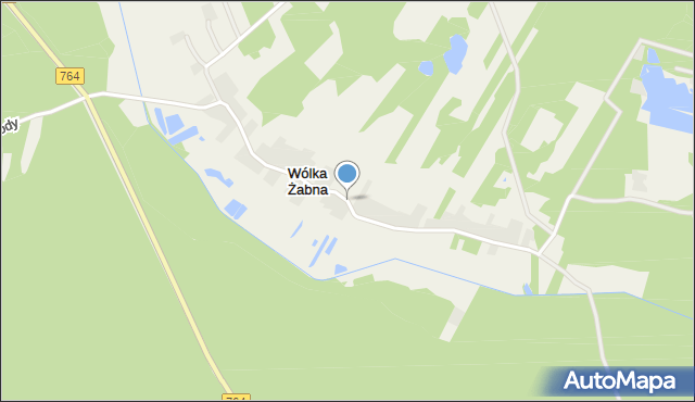 Wólka Żabna, Wólka Żabna, mapa Wólka Żabna