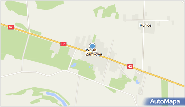 Wólka Zamkowa, Wólka Zamkowa, mapa Wólka Zamkowa