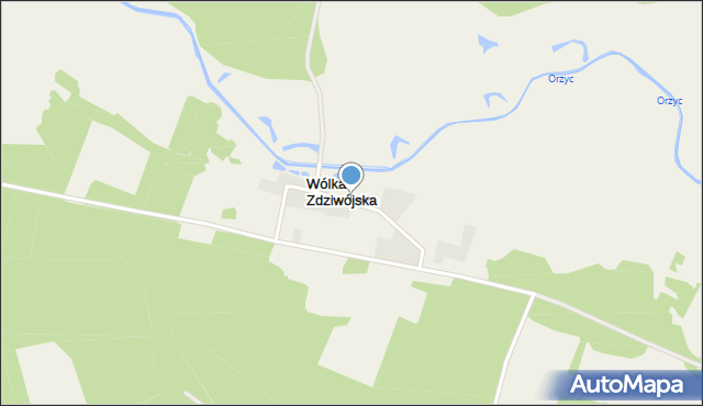 Wólka Zdziwójska, Wólka Zdziwójska, mapa Wólka Zdziwójska