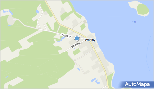 Worliny, Worliny, mapa Worliny