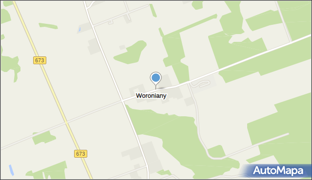 Woroniany, Woroniany, mapa Woroniany