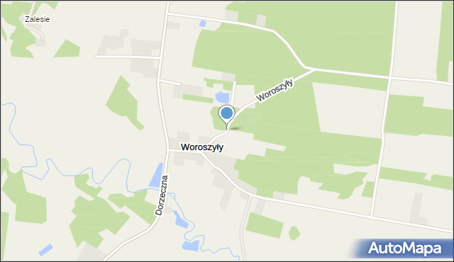 Woroszyły, Woroszyły, mapa Woroszyły