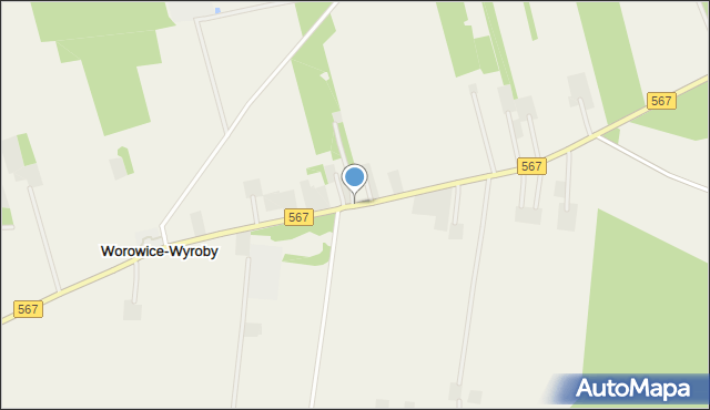 Worowice-Wyroby, Worowice-Wyroby, mapa Worowice-Wyroby