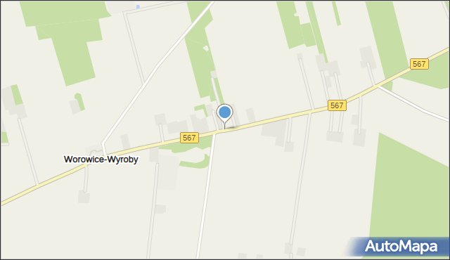 Worowice-Wyroby, Worowice-Wyroby, mapa Worowice-Wyroby