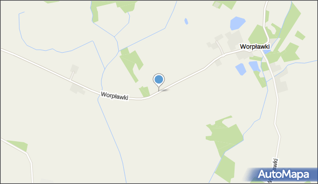 Worpławki, Worpławki, mapa Worpławki