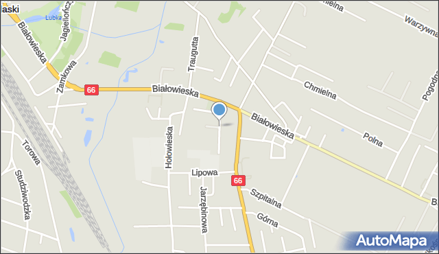 Bielsk Podlaski, Wrzosowa, mapa Bielsk Podlaski