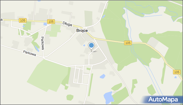 Brojce, Wrzosowa, mapa Brojce