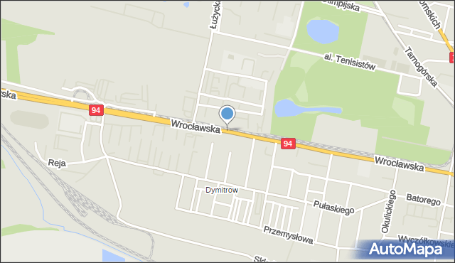 Bytom, Wrocławska, mapa Bytomia