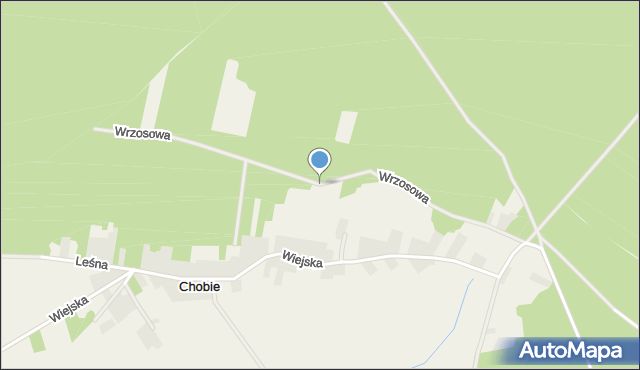 Chobie, Wrzosowa, mapa Chobie