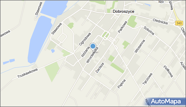 Dobroszyce, Wrocławska, mapa Dobroszyce