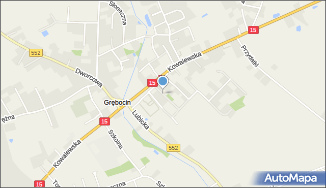 Grębocin gmina Lubicz, Wrzosowa, mapa Grębocin gmina Lubicz