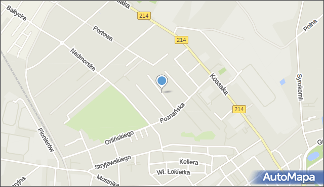 Lębork, Wrocławska, mapa Lębork