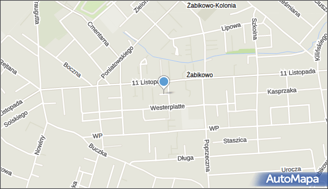 Luboń powiat poznański, Wrzosowa, mapa Luboń powiat poznański