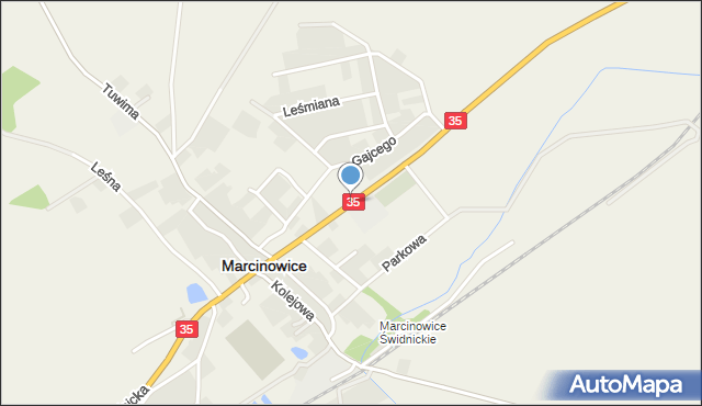 Marcinowice powiat świdnicki, Wrocławska, mapa Marcinowice powiat świdnicki