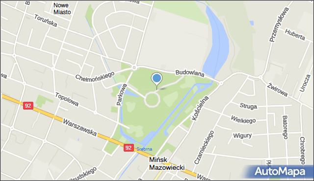 Mińsk Mazowiecki, Wróblewskiego Walerego, gen., mapa Mińsk Mazowiecki