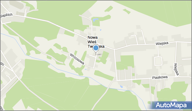 Nowa Wieś Tworoska, Wrzosowa, mapa Nowa Wieś Tworoska