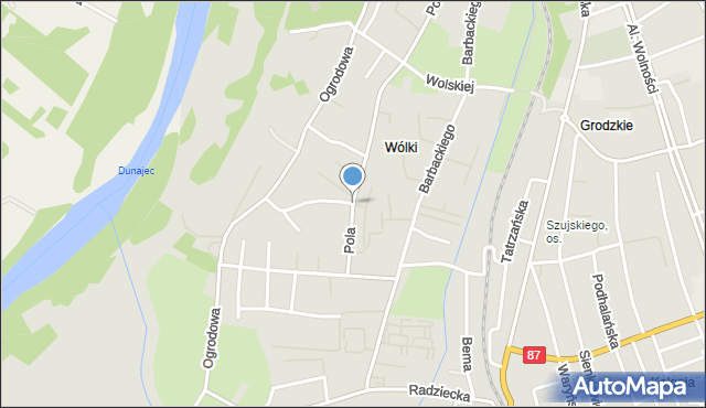 Nowy Sącz, Wrześniowska, mapa Nowego Sącza