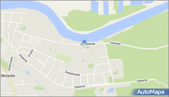 Obrzycko, Wrzosowa, mapa Obrzycko