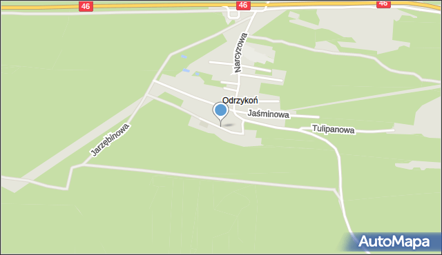 Olsztyn powiat częstochowski, Wrzosowa, mapa Olsztyn powiat częstochowski