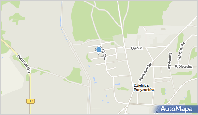 Ostrów Lubelski, Wrzosowa, mapa Ostrów Lubelski