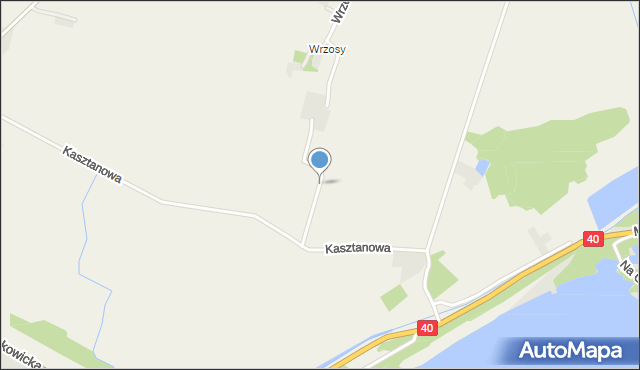 Paczyna, Wrzosowa, mapa Paczyna