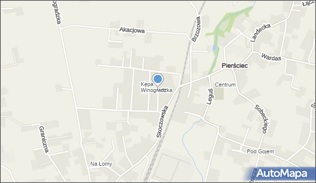 Pierściec, Wrzosowa, mapa Pierściec