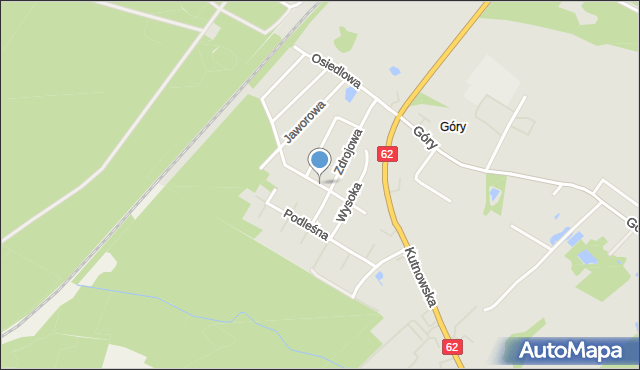 Płock, Wrzosowa, mapa Płock