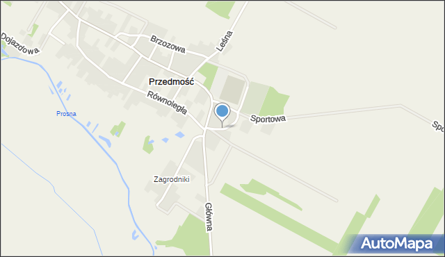 Przedmość, Wrzosowa, mapa Przedmość