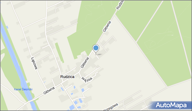 Rudzica gmina Kramsk, Wrzosowa, mapa Rudzica gmina Kramsk