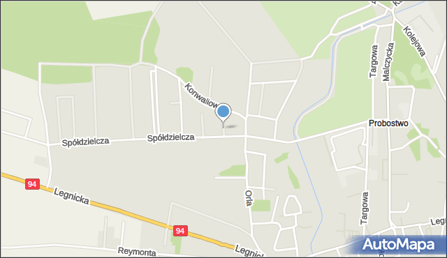 Środa Śląska, Wrzosowa, mapa Środa Śląska