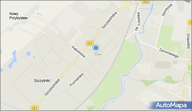 Świdwin, Wrocławska, mapa Świdwin