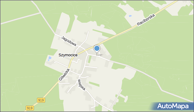 Szymocice, Wrzosowa, mapa Szymocice