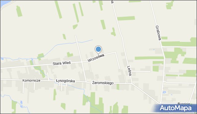 Wilków gmina Bodzentyn, Wrzosowa, mapa Wilków gmina Bodzentyn