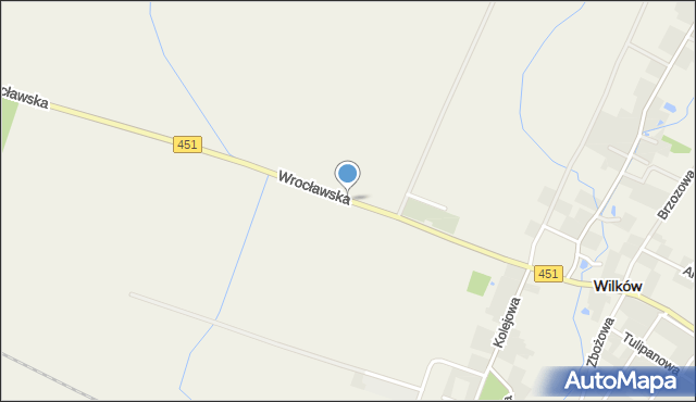 Wilków powiat namysłowski, Wrocławska, mapa Wilków powiat namysłowski