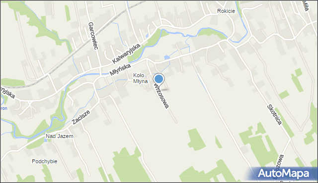 Wola Radziszowska, Wrzosowa, mapa Wola Radziszowska