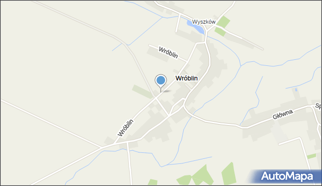 Wróblin, Wróblin, mapa Wróblin