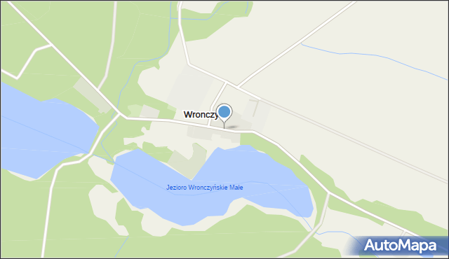 Wronczyn gmina Pobiedziska, Wronczyn, mapa Wronczyn gmina Pobiedziska