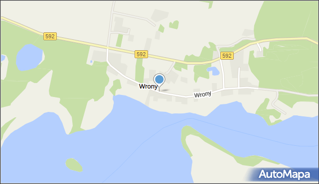 Wrony, Wrony, mapa Wrony