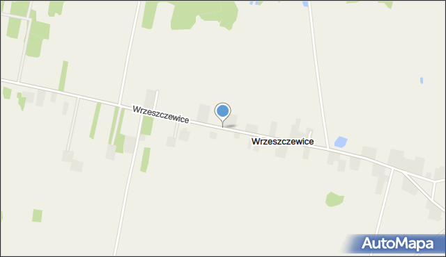 Wrzeszczewice, Wrzeszczewice, mapa Wrzeszczewice