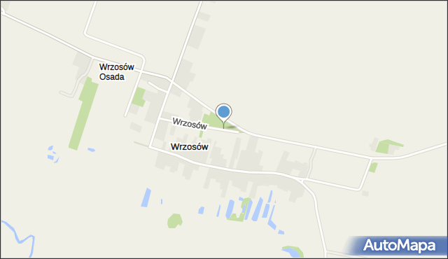 Wrzosów, Wrzosów, mapa Wrzosów