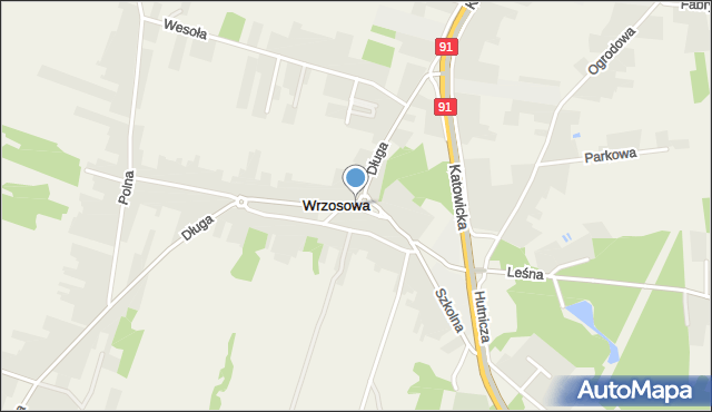 Wrzosowa, Wrzosowa, mapa Wrzosowa