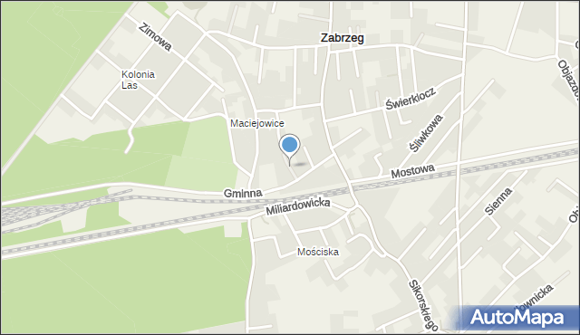 Zabrzeg, Wrzoła Ludwika, ks., mapa Zabrzeg